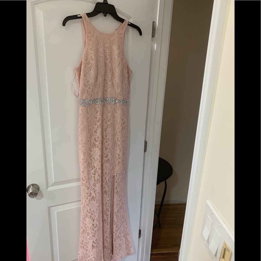 bridesmaid dress size 7, blush pink